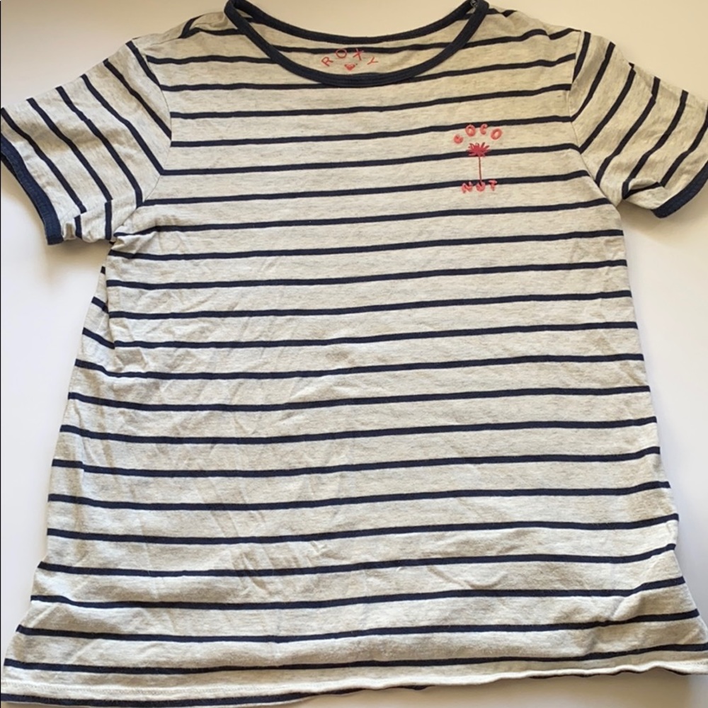 roxy stripped girls shirt